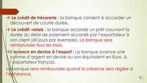 Dossier 1- la structure des ventes internationales